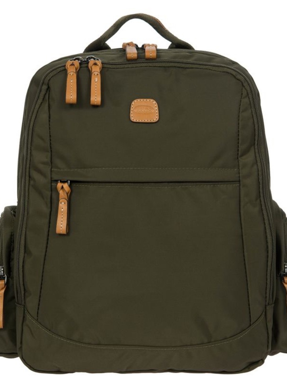 Bric's X-COLLECTION NOMAD BACKPACK Olive Green bag Tan Leather Accents ❤️🔥